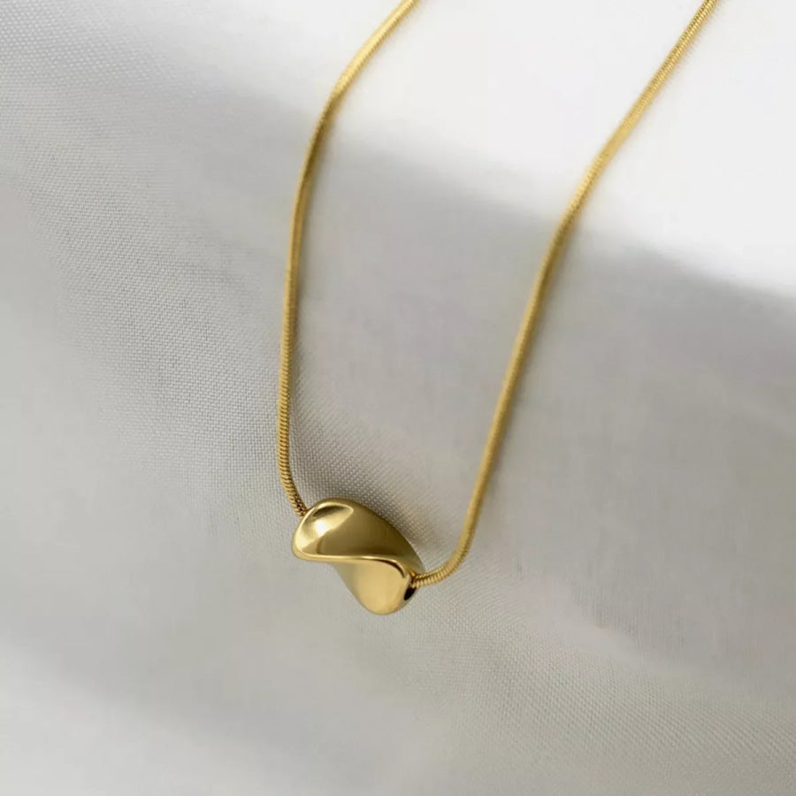 Stainless Steel Chain Necklace Gold / onesize Apparel and Accessories