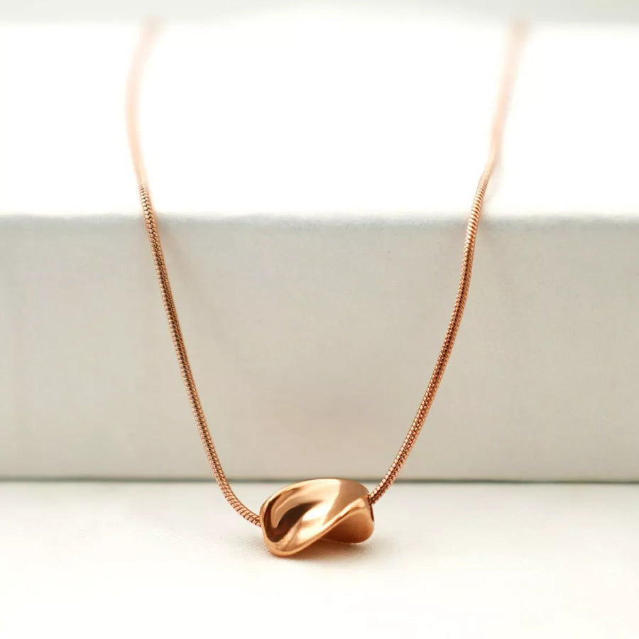 Stainless Steel Chain Necklace Rose Gold / onesize Apparel and Accessories