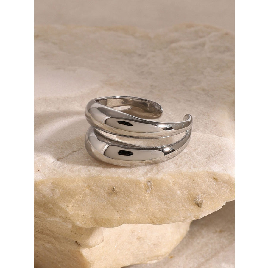 Stainless Steel Double-Layered Ring Apparel and Accessories