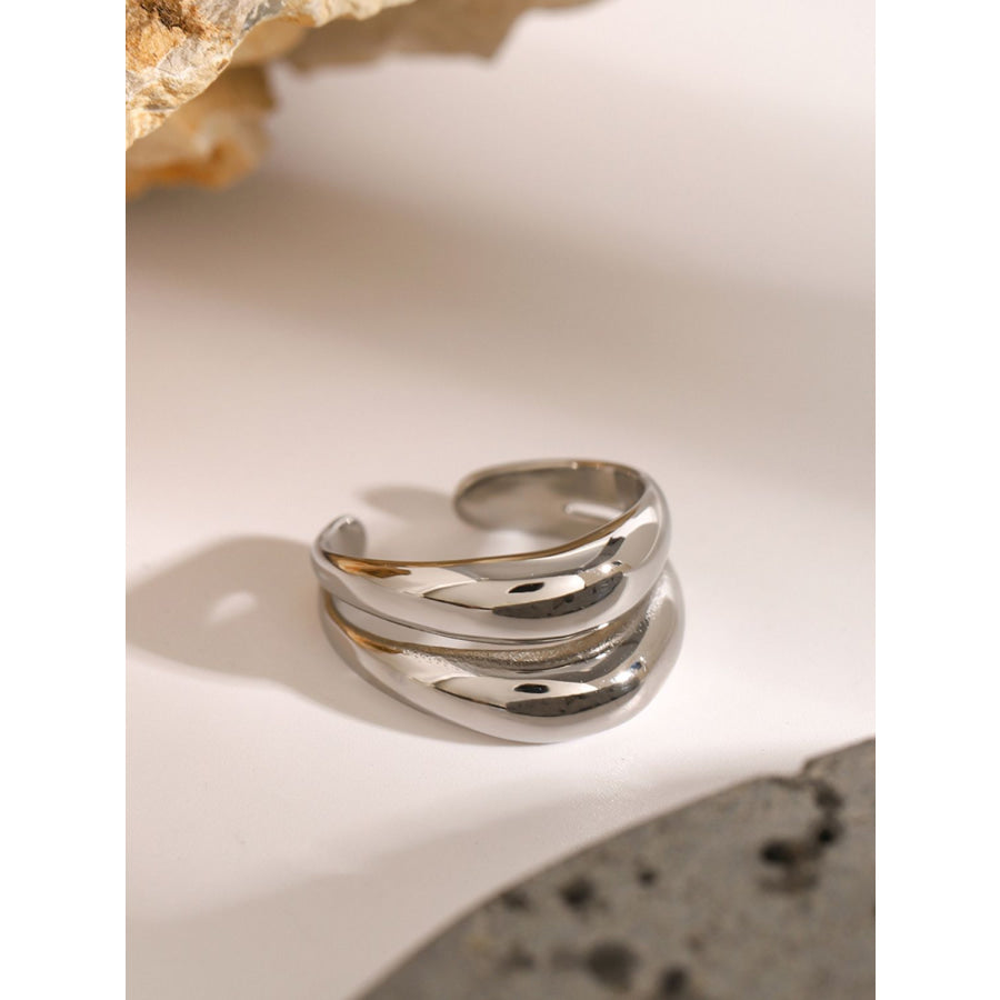 Stainless Steel Double-Layered Ring Apparel and Accessories