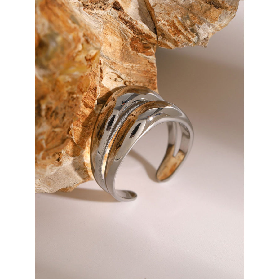 Stainless Steel Double-Layered Ring Apparel and Accessories