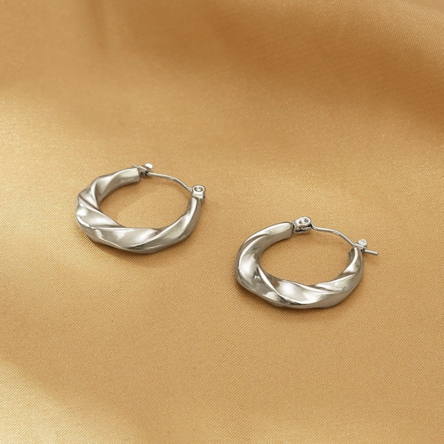 Stainless Steel Huggie Earrings Apparel and Accessories