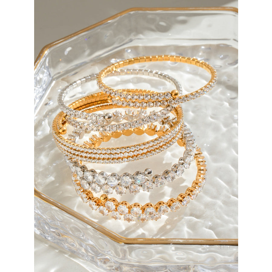 Stainless Steel Inland Zircon Bracelet Apparel and Accessories