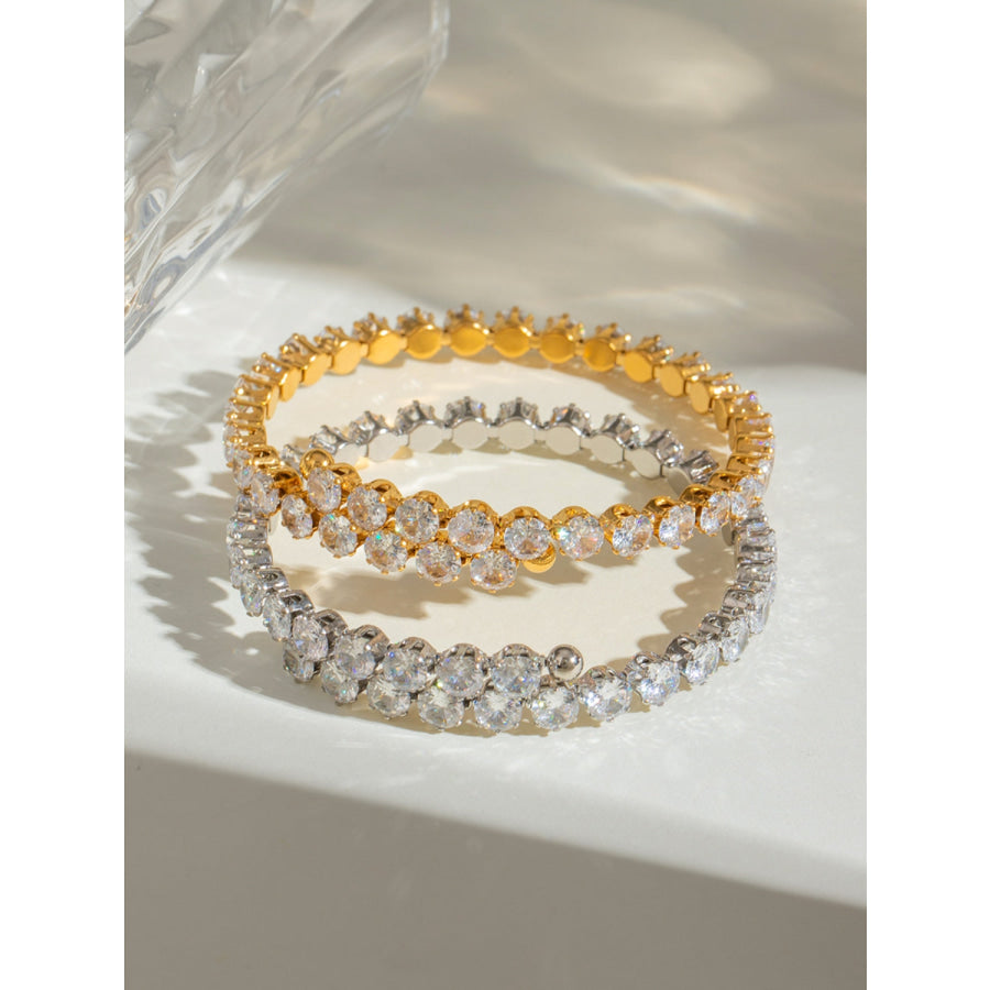 Stainless Steel Inland Zircon Bracelet Apparel and Accessories