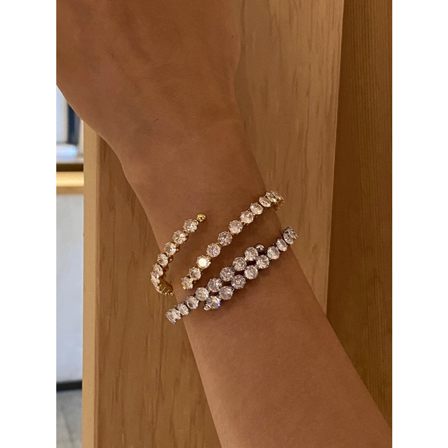 Stainless Steel Inland Zircon Bracelet Apparel and Accessories