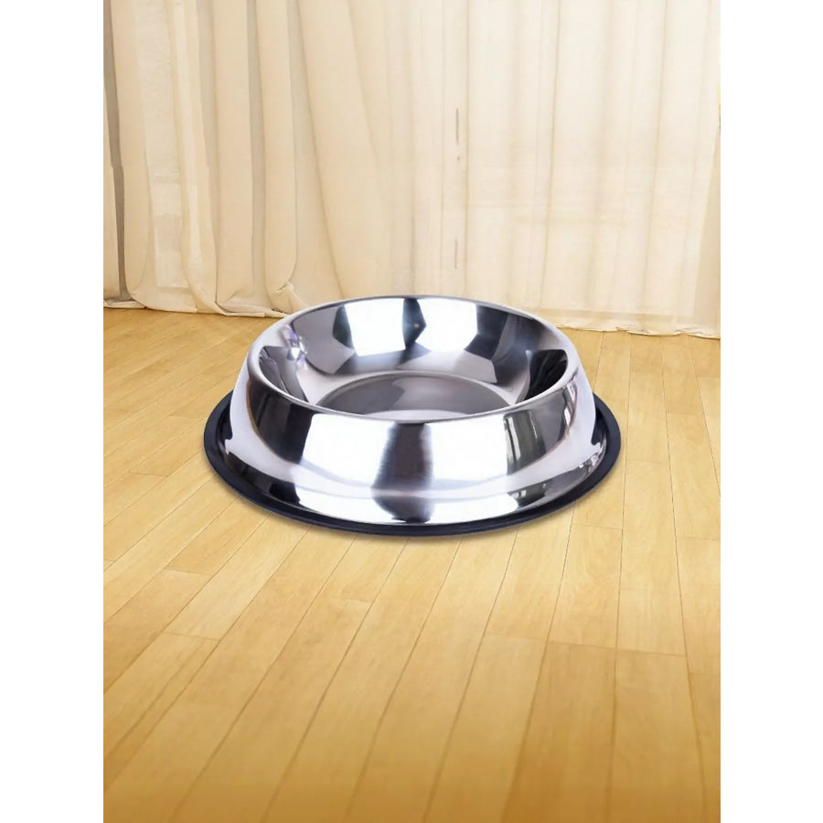 Stainless Steel Pet Bowl Silver / M Apparel and Accessories