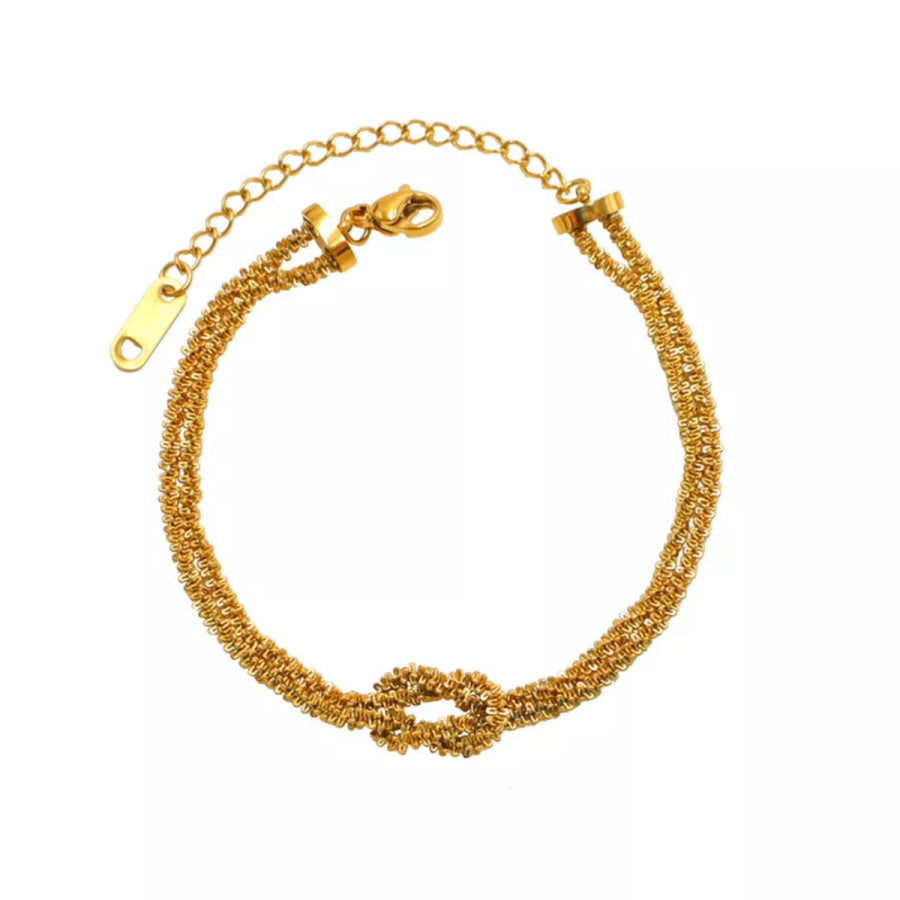 Stainless Steel Twisted Chain Bracelet Apparel and Accessories