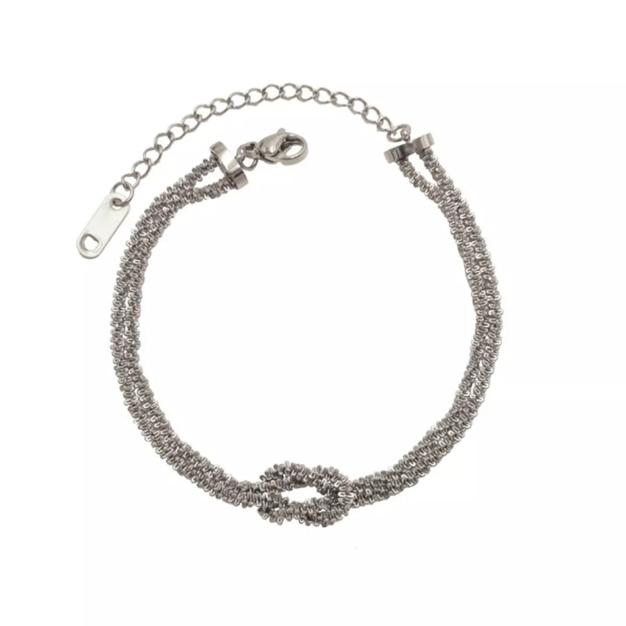 Stainless Steel Twisted Chain Bracelet Apparel and Accessories