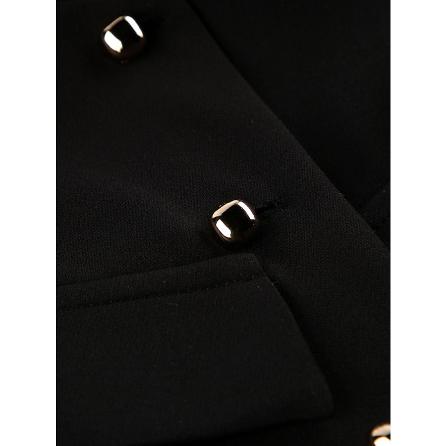 Stand Collar Button-Down Vest Coat Apparel and Accessories