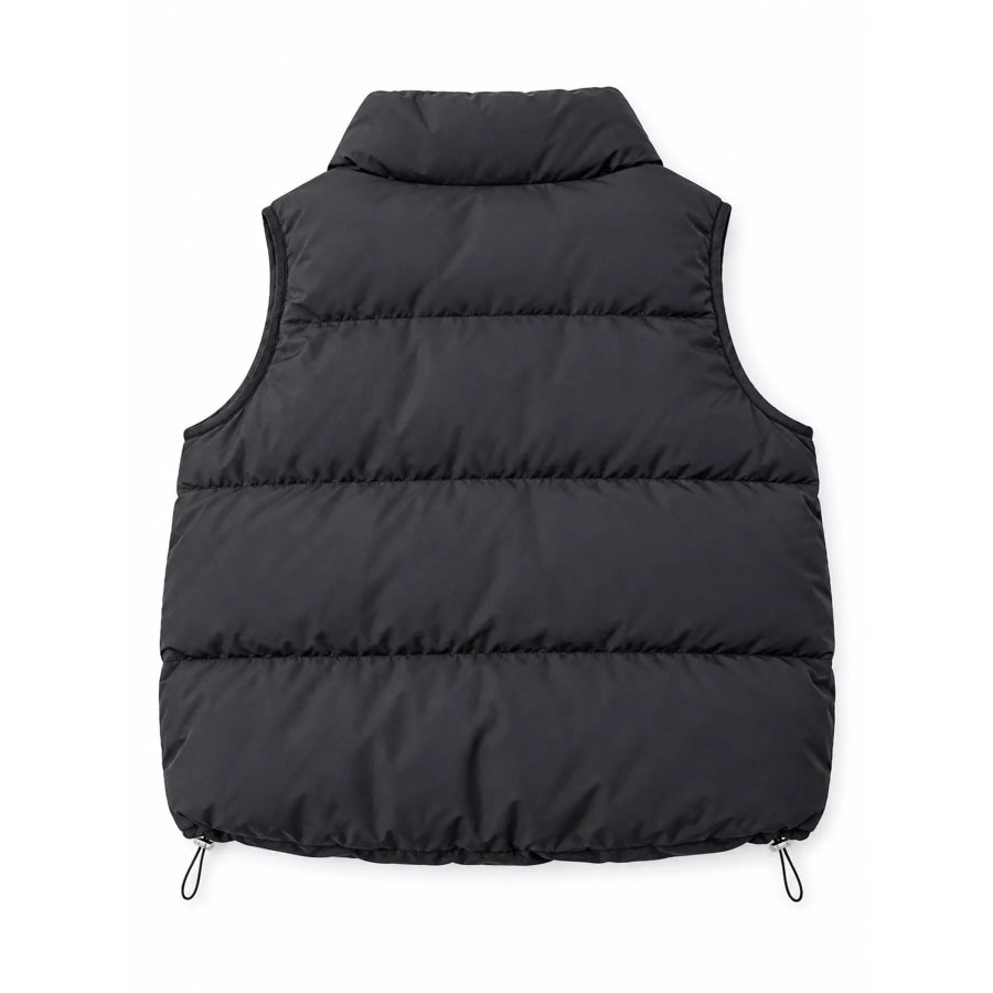 Stand-Up Collar Puffer Vest Coat Apparel and Accessories