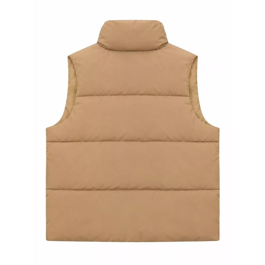 Stand-Up Collar Puffer Vest Coat Apparel and Accessories