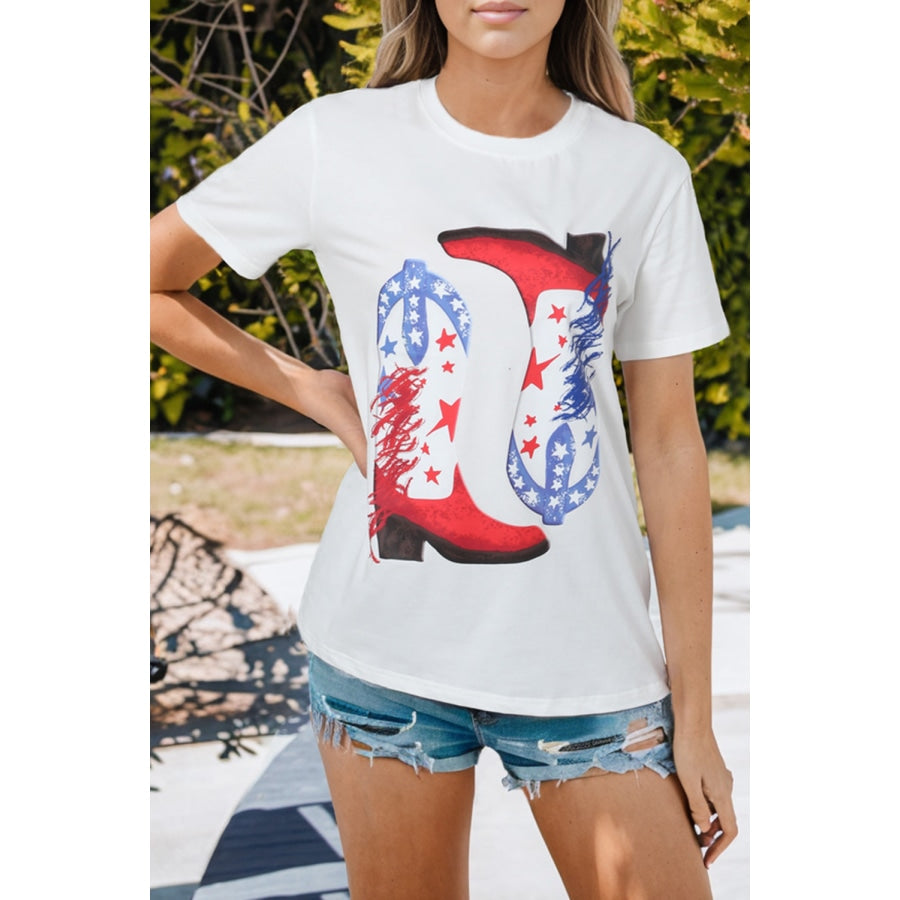 Star Cowboy Boots Graphic Tee