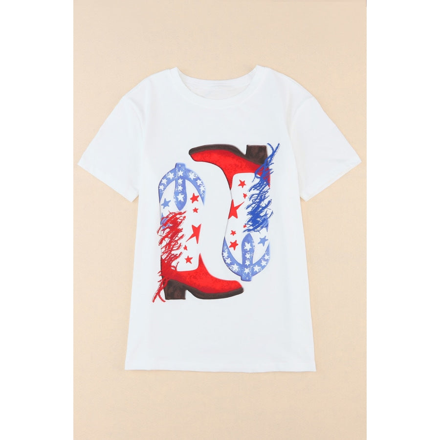 Star Cowboy Boots Graphic Tee