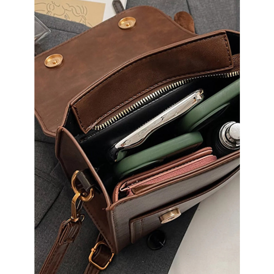 Star-Embellished Convertible Backpack Bag Brown / onesize Apparel and Accessories