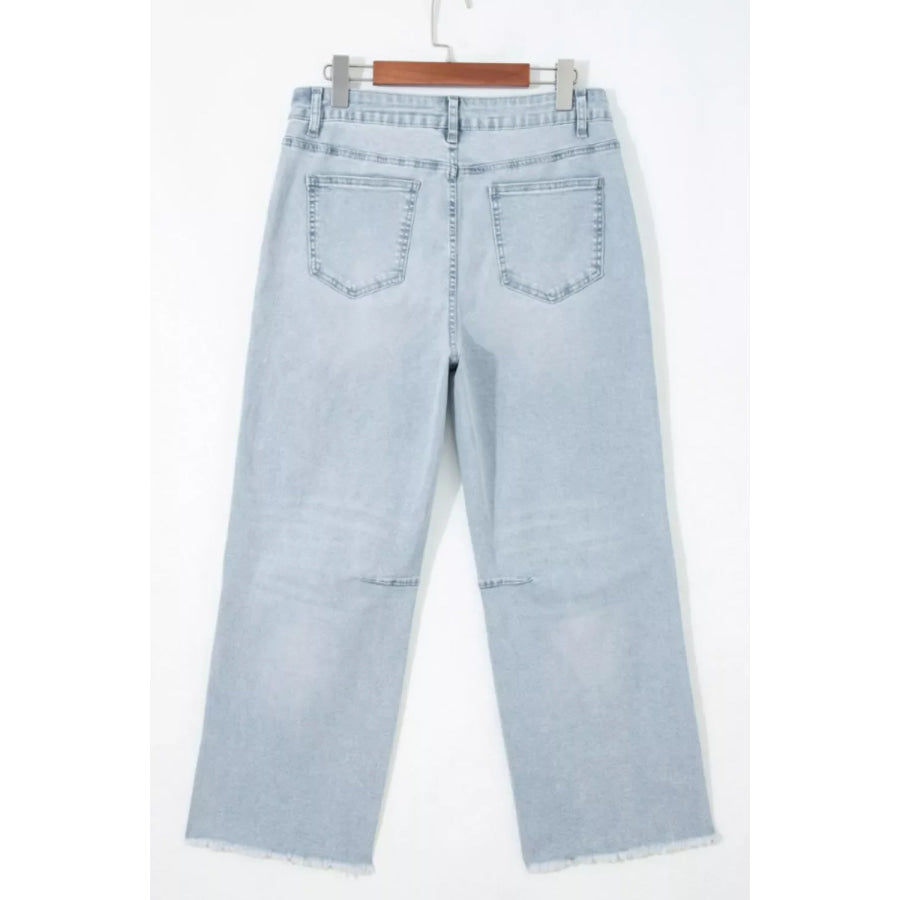 Star-Embellished Cropped Jeans Apparel and Accessories