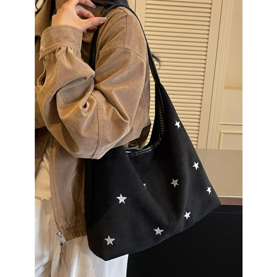 Star-Embellished Shoulder Bag Apparel and Accessories