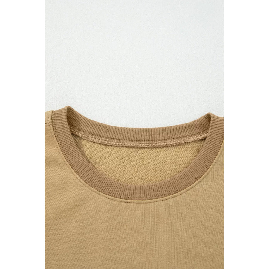 Star Patch Crew Neck Sweatshirt Apparel and Accessories