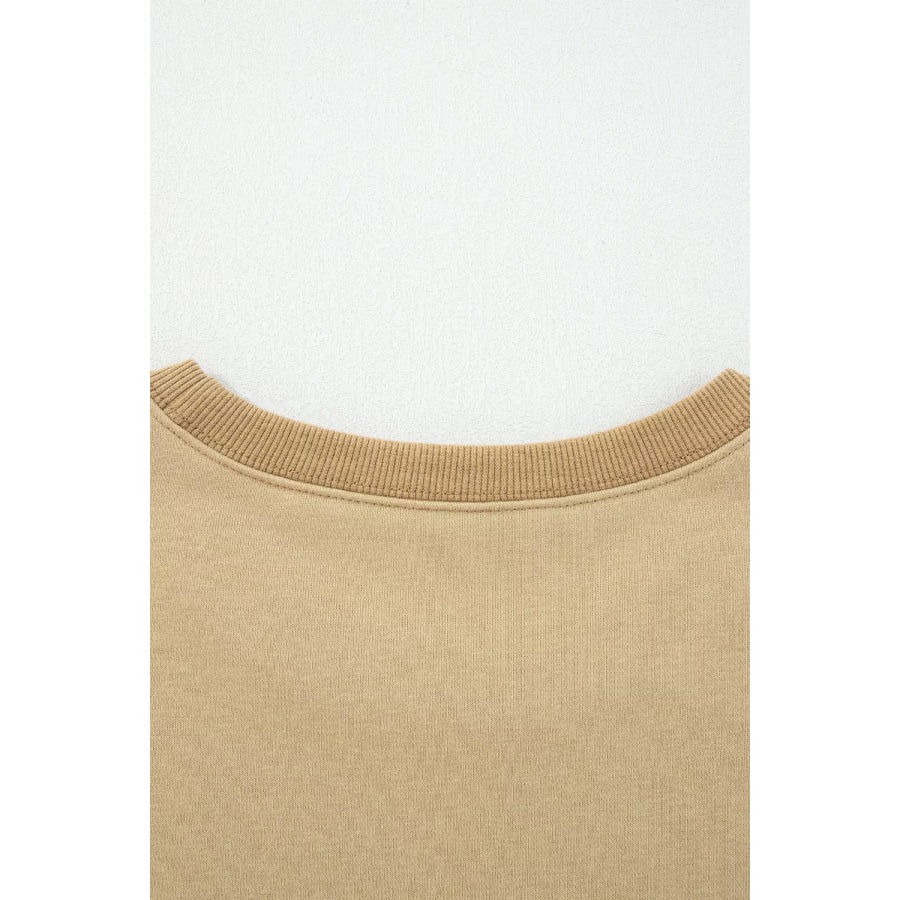 Star Patch Crew Neck Sweatshirt Apparel and Accessories