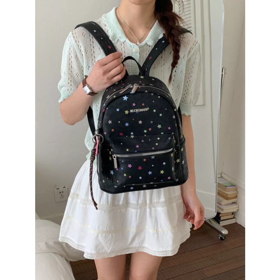Star Pattern Backpack Bag Apparel and Accessories