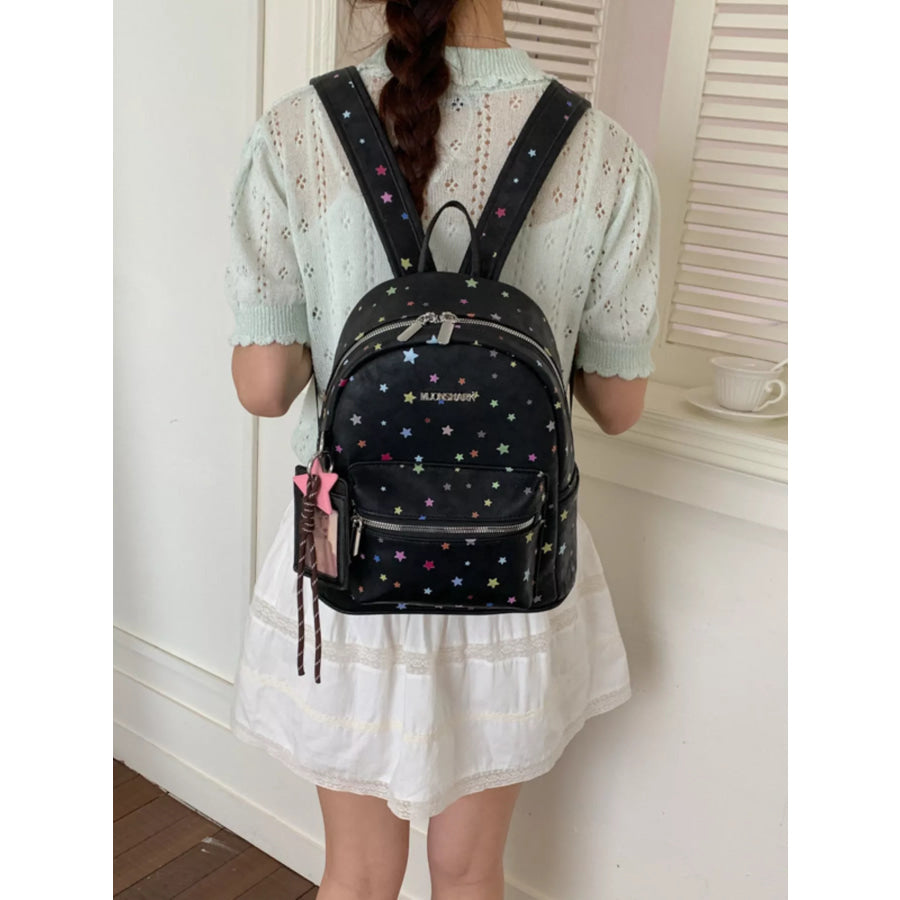 Star Pattern Backpack Bag Apparel and Accessories