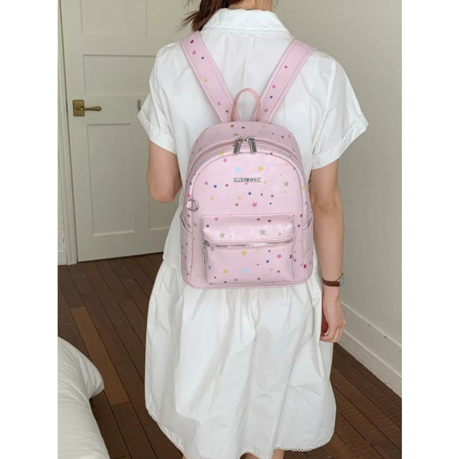 Star Pattern Backpack Bag Apparel and Accessories