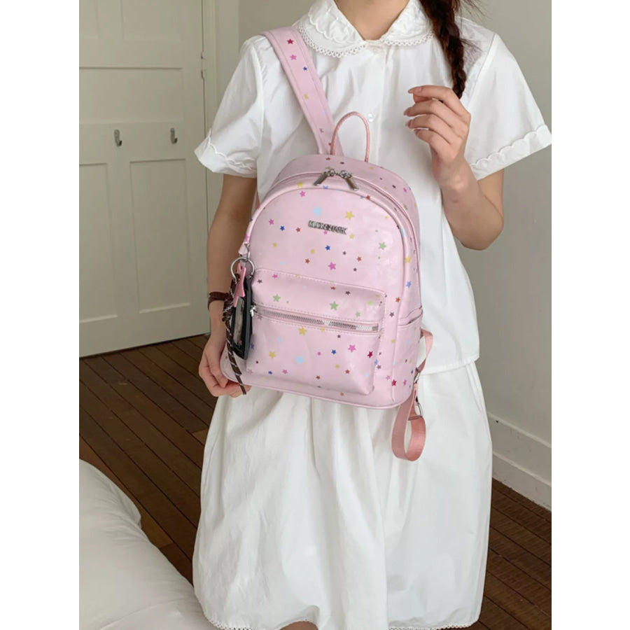 Star Pattern Backpack Bag Apparel and Accessories