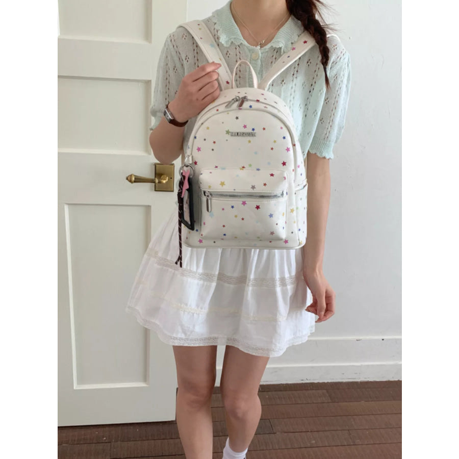 Star Pattern Backpack Bag Apparel and Accessories