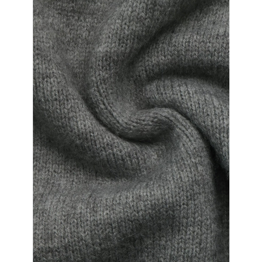 Star-Patterned Dropped Shoulder Sweater Apparel and Accessories