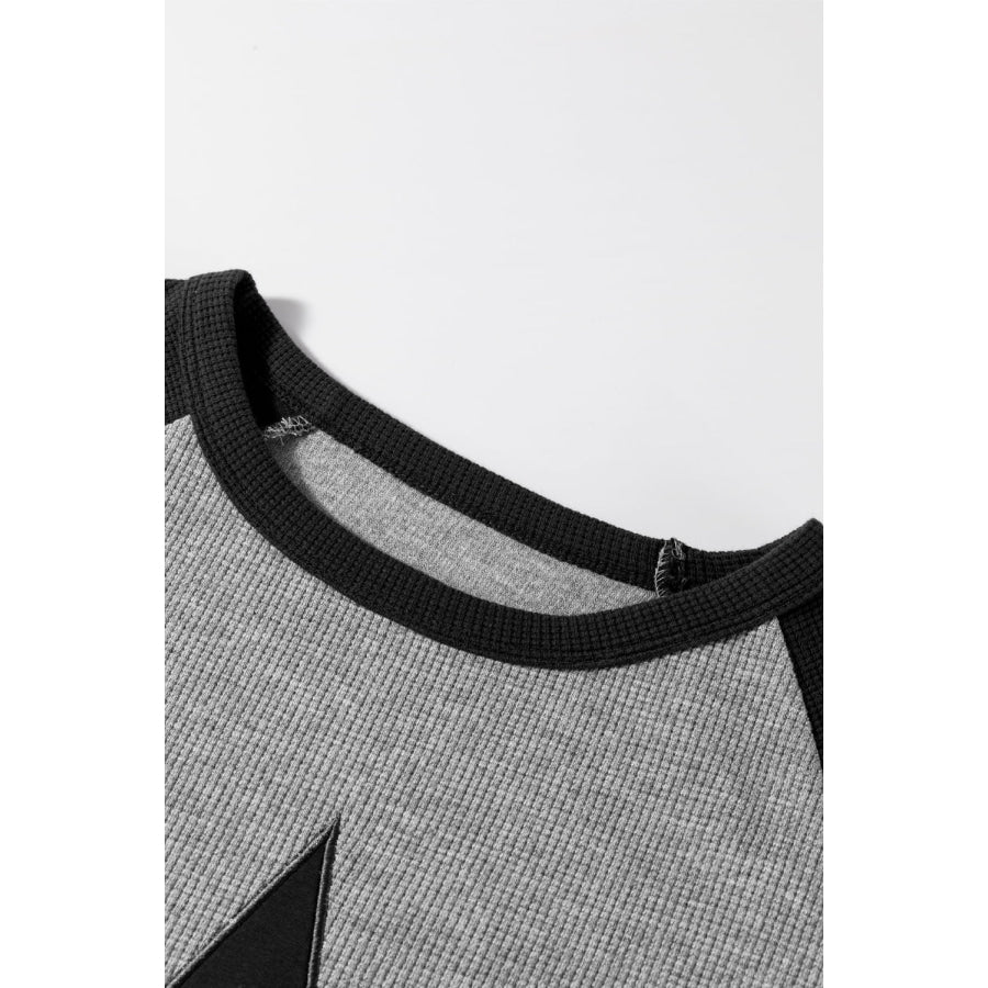 Star Round Neck Raglan Sleeve Top Apparel and Accessories