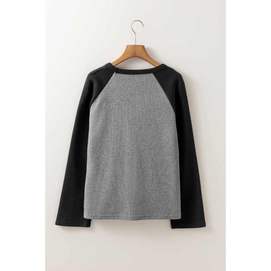 Star Round Neck Raglan Sleeve Top Apparel and Accessories