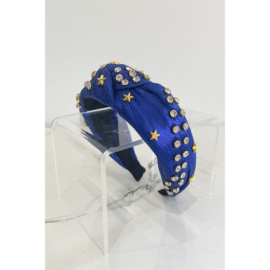 Star Spangled Blue Studded Headband WS 600 Accessories