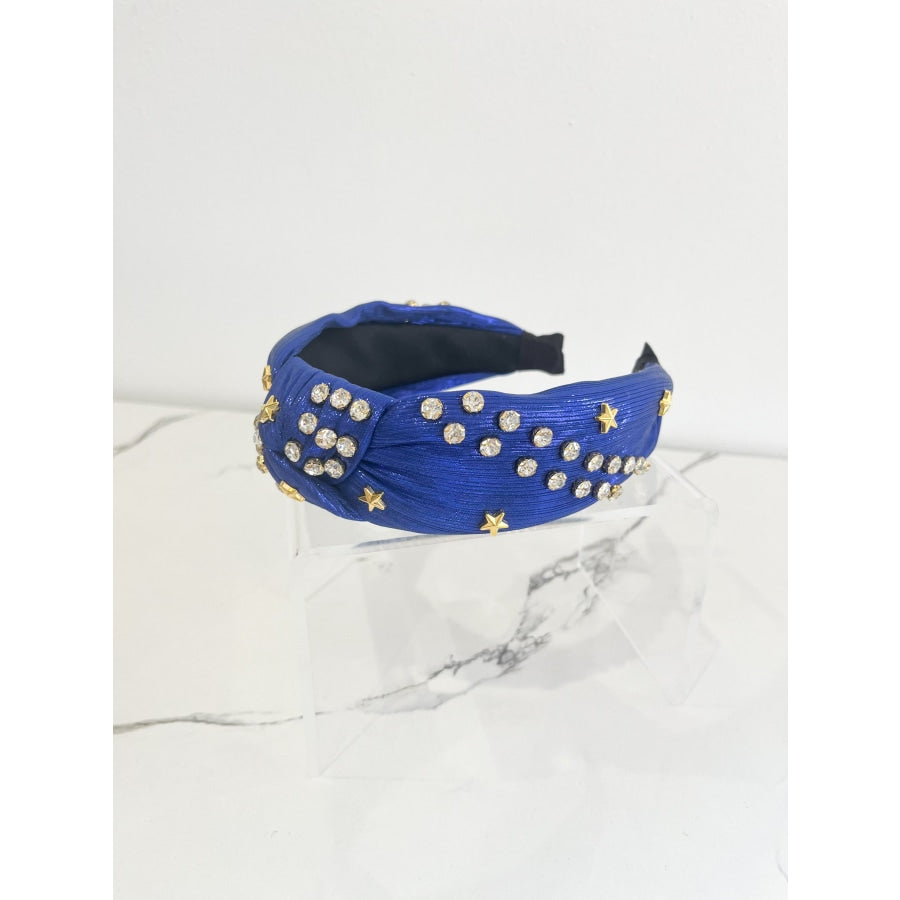 Star Spangled Blue Studded Headband WS 600 Accessories