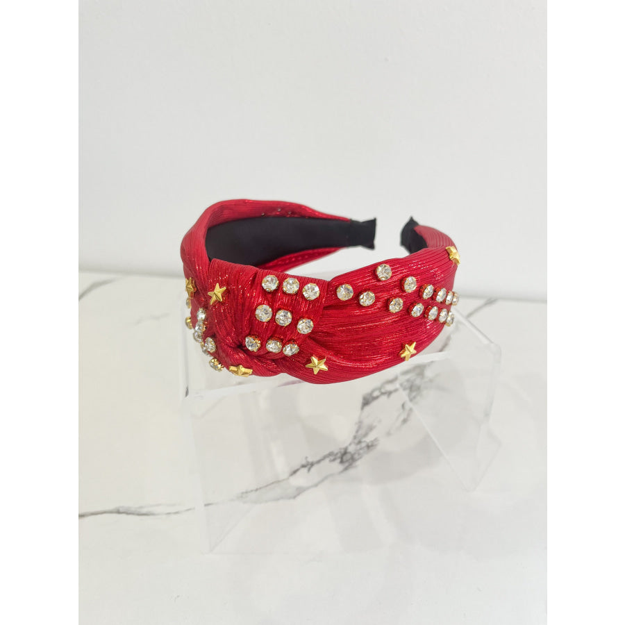 Star Spangled Red Studded Headband WS 600 Accessories