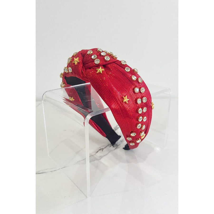 Star Spangled Red Studded Headband WS 600 Accessories