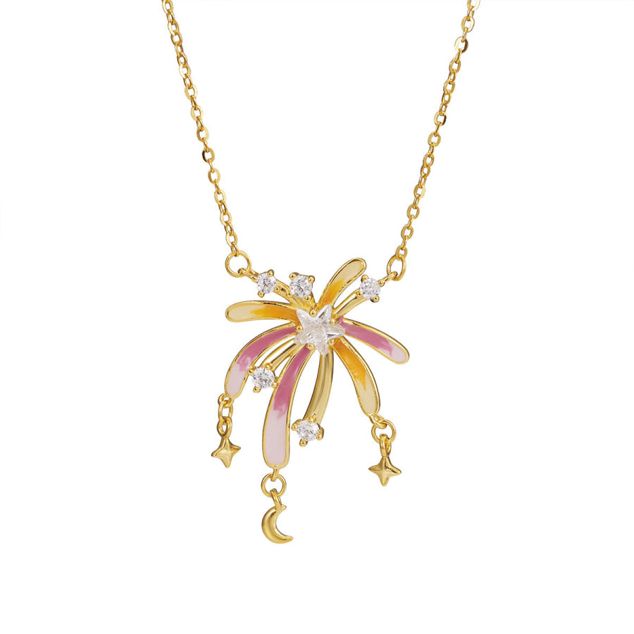 Starburst Pendant Necklace Gold / One Size Apparel and Accessories
