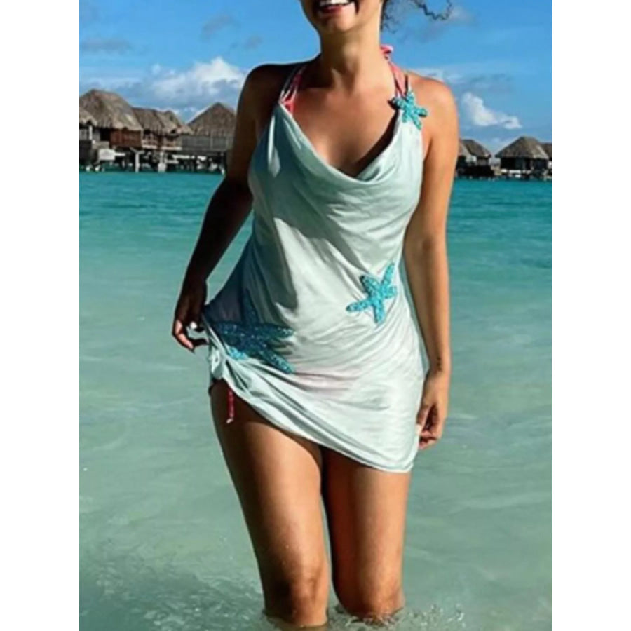 Starfish Embellishments Spaghetti Strap Mini Dress Apparel and Accessories