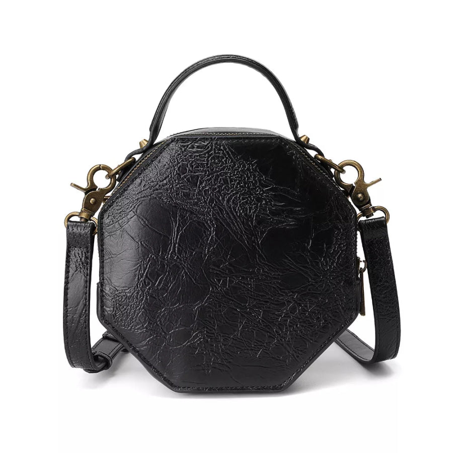 Steampunk Clockwork Crossbody Bag Black / ONESIZE Apparel and Accessories