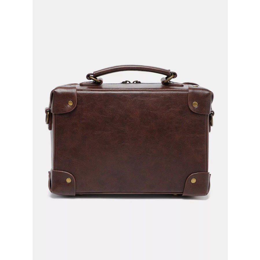 Steampunk Clockwork Design Crossbody Bag Brown / ONESIZE Apparel and Accessories