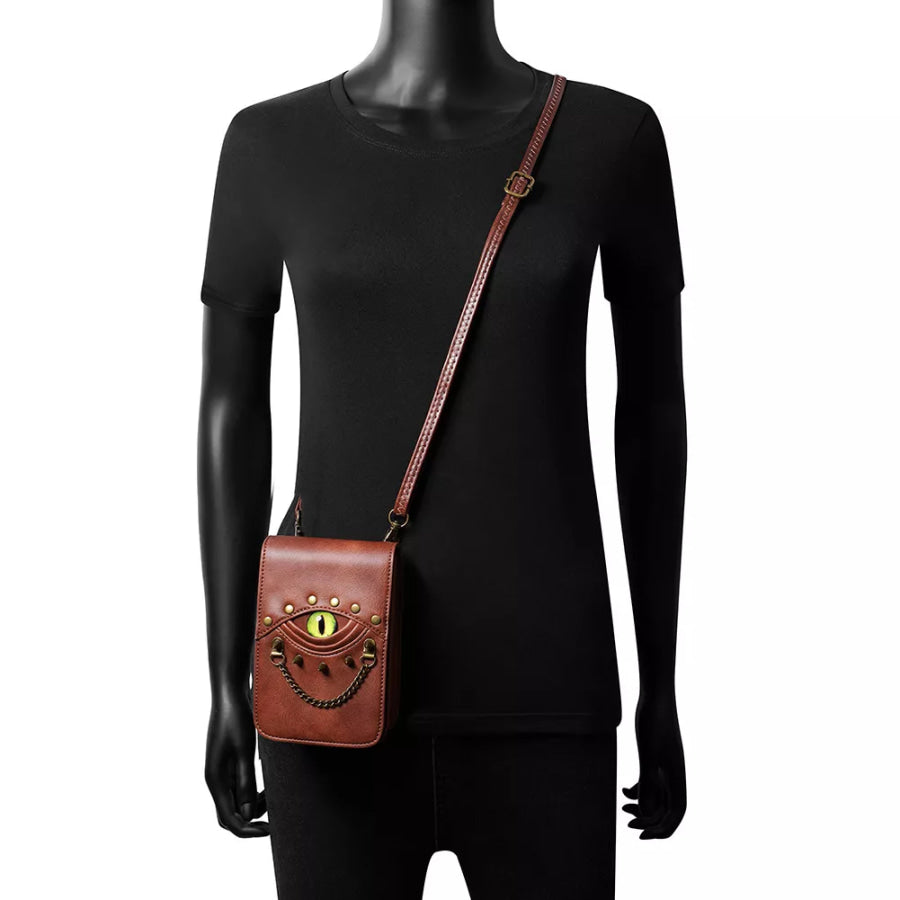 Steampunk Eye Decor Crossbody Bag Apparel and Accessories