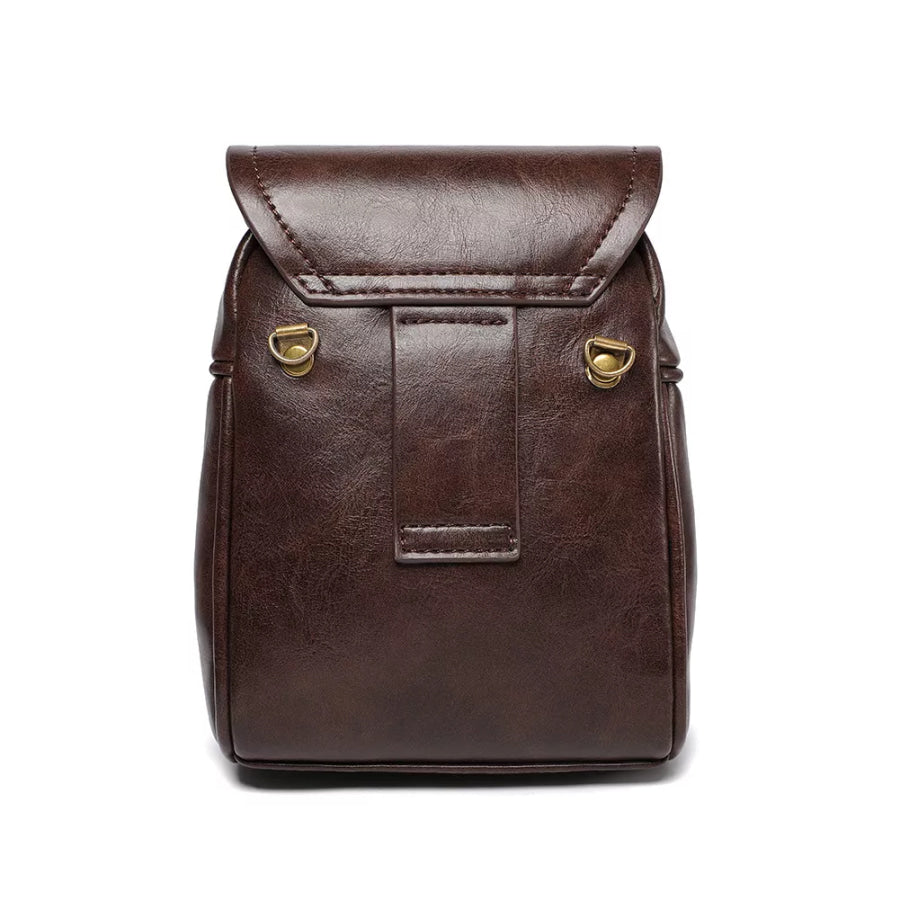 Steampunk Owl Design Crossbody Bag Brown / ONESIZE Apparel and Accessories
