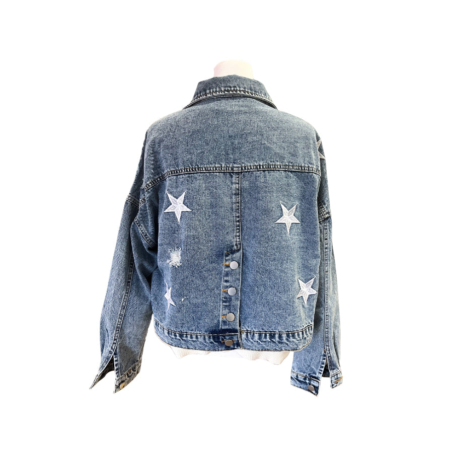 Stella Medium Wash Denim Jacket WS 503 Other Outerwear