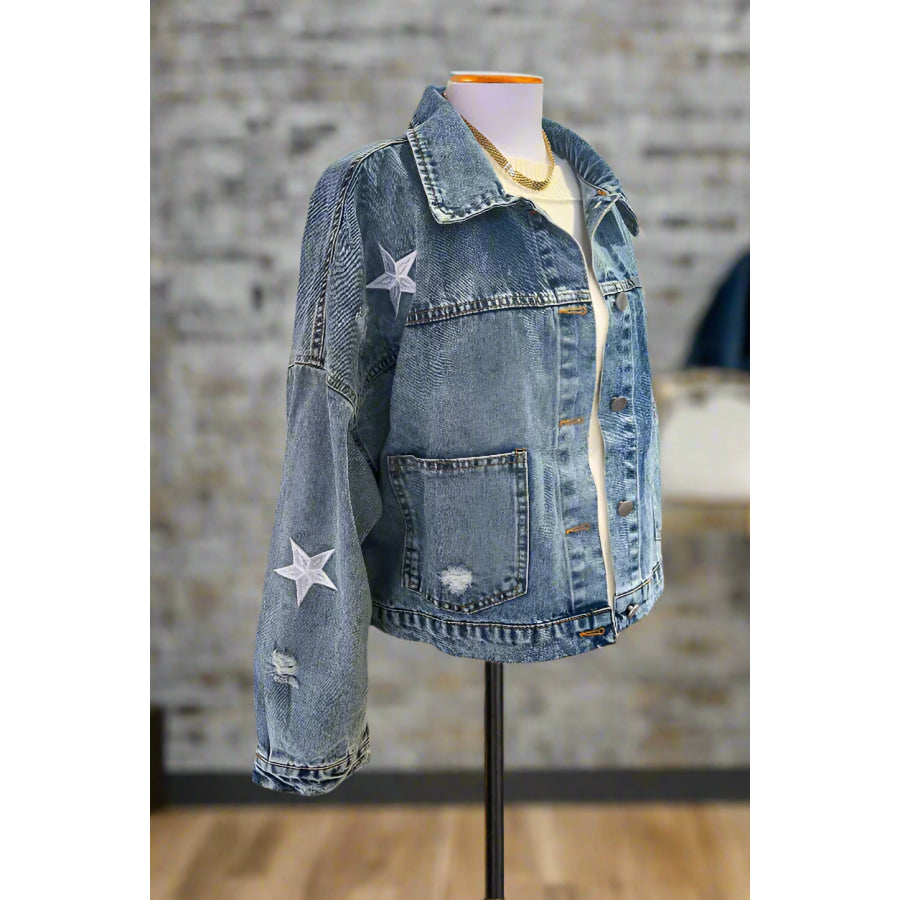 Stella Medium Wash Denim Jacket WS 503 Other Outerwear