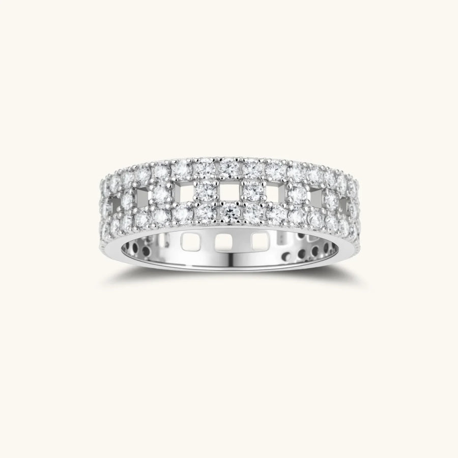 Stellar Row Moissanite Ring by Sandee Rain Boutique 6 Rings