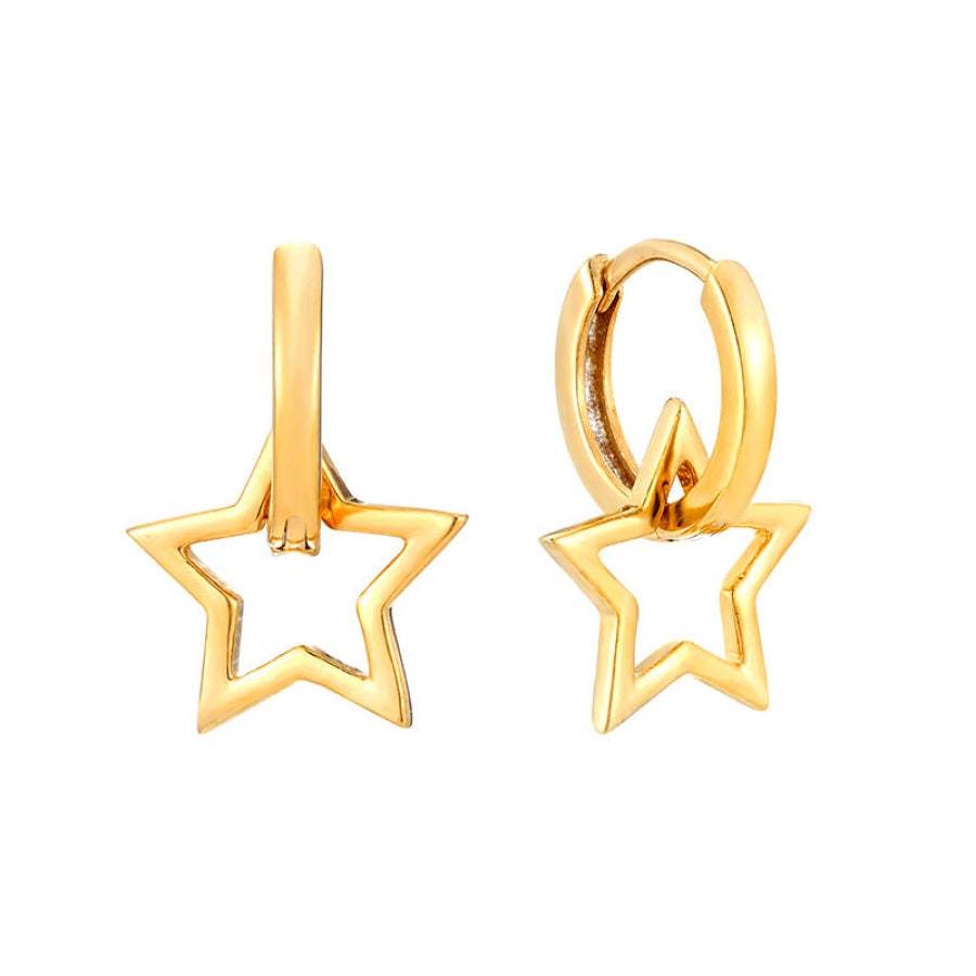 Sterling Silver Star Huggies (Pre-Order) Earrings