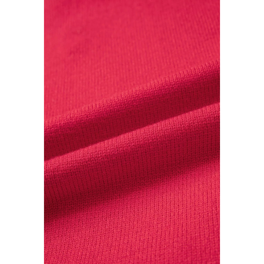 Stitched Detail Christmas Tree Holiday Casual Sweater Apparel and Accessories