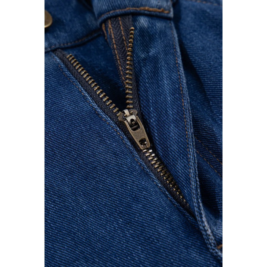 Straight Jeans with Pockets Apparel and Accessories