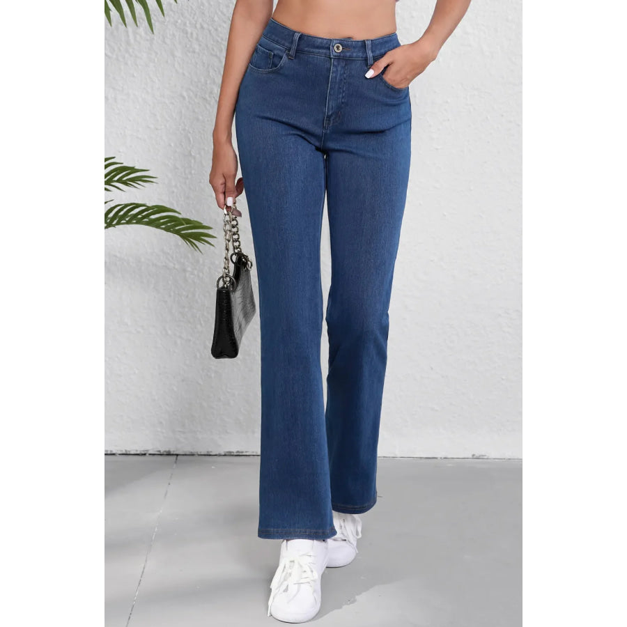 Straight Jeans with Pockets Medium / S Apparel and Accessories