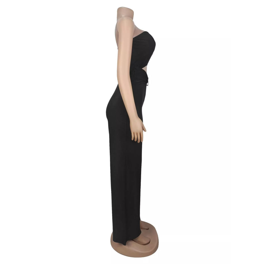 Strapless Cut-out Wide-Leg Jumpsuit Apparel and Accessories