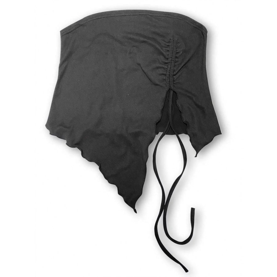 Strapless Ruched Drawstring Cami Top Apparel and Accessories