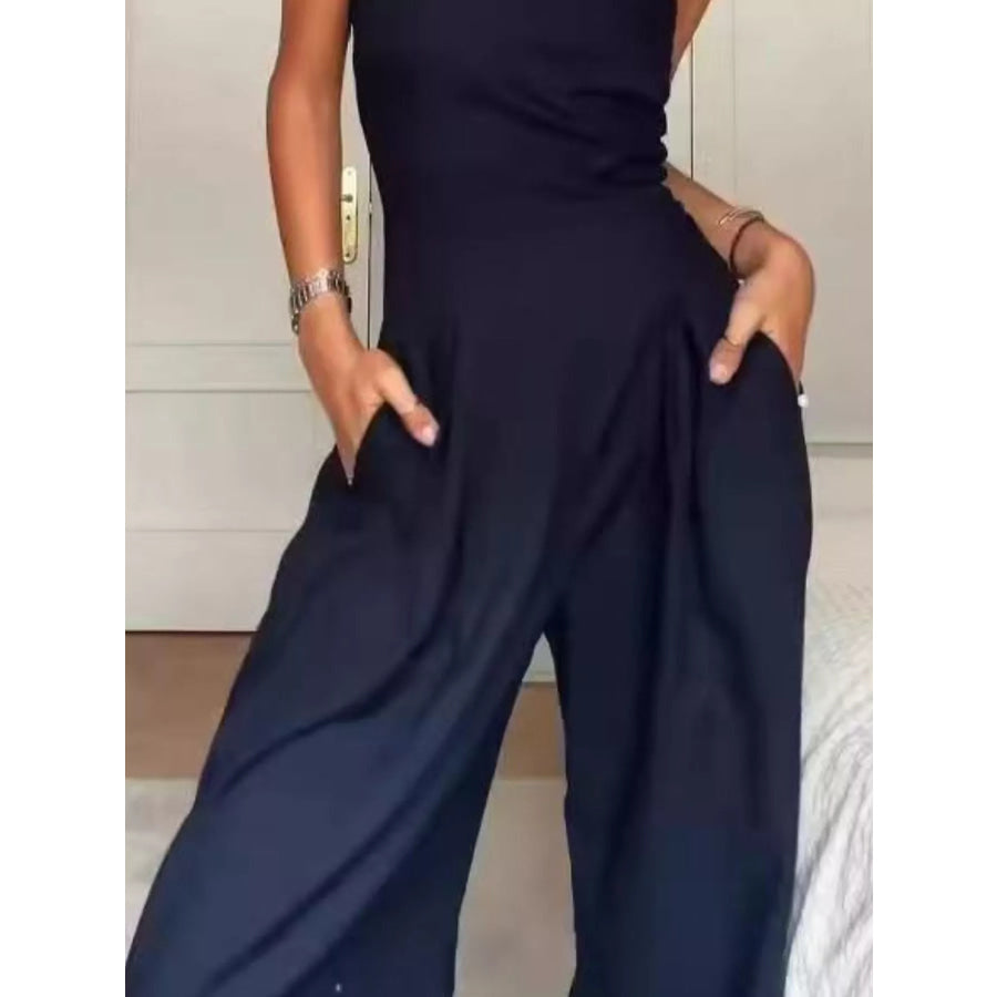 Strapless Wide Leg Jumpsuit Apparel and Accessories